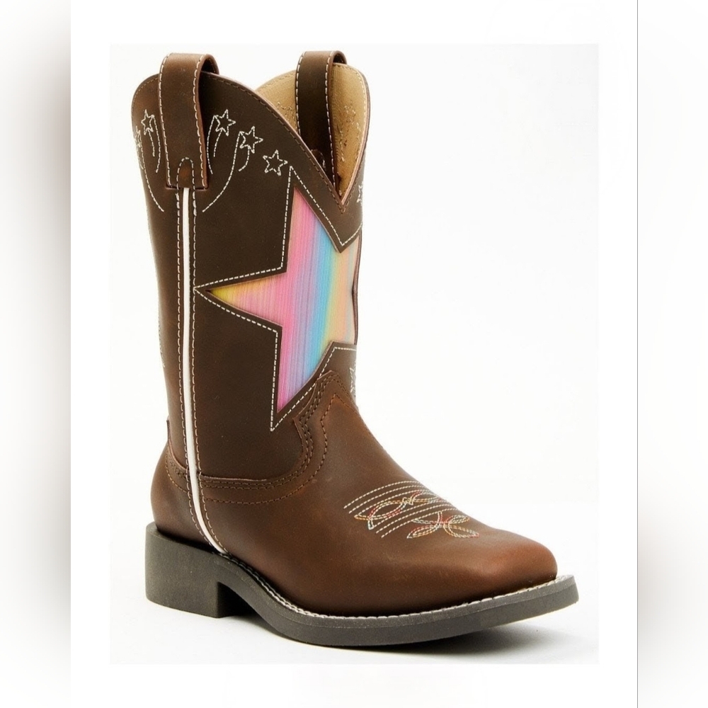 Shyanne Unisex Superstar Western Boots - Broad Square Toe W8.5/M6.5